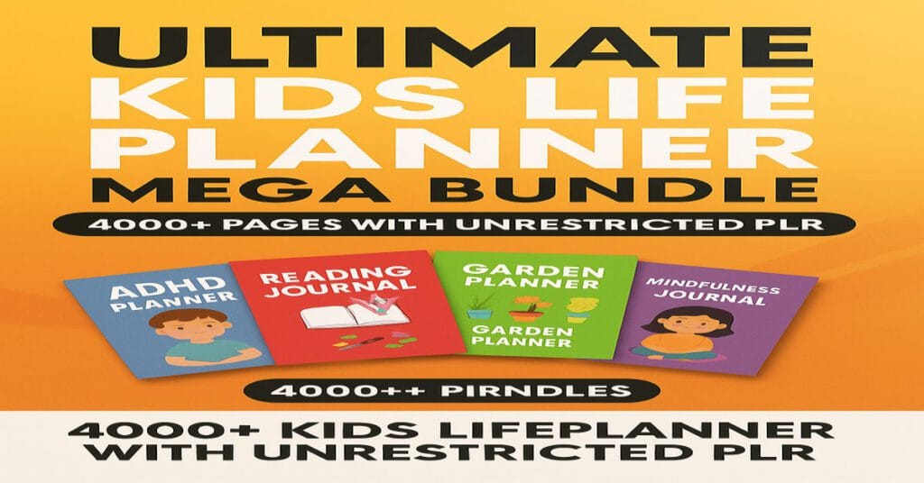 Kids Planners & Journals Vault w/ Unrestricted PLR The Complete Review 2025
