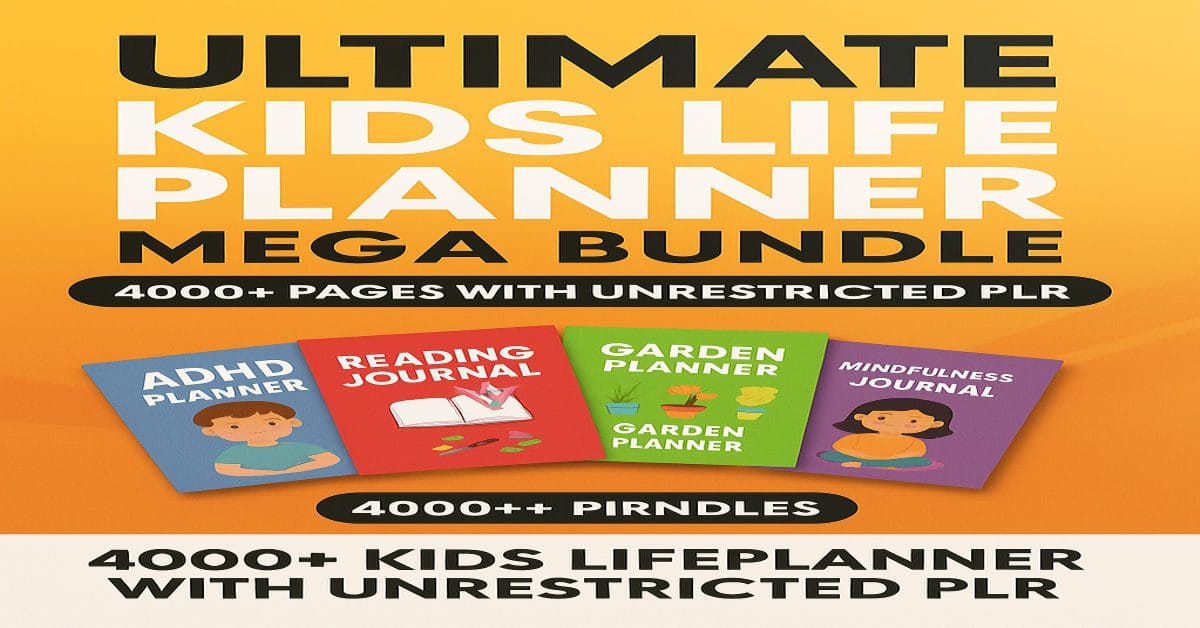 Kids Planners & Journals Vault w/ Unrestricted PLR The Complete Review 2025