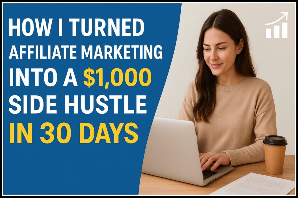 Affiliate Marketing Side Hustle How I Earned $1,000 in 30 Days Beginner Guide