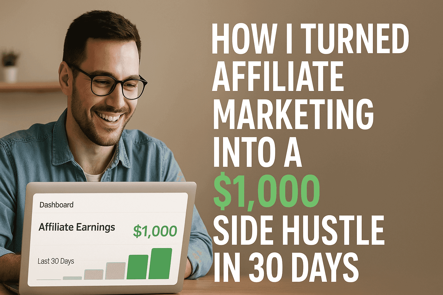 Affiliate Marketing Side Hustle How I Earned $1,000 in 30 Days (Beginner Guide)