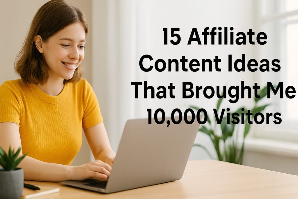 15 Affiliate Content Ideas That Brought Me 10000 Visitors Step-by-Step Guide