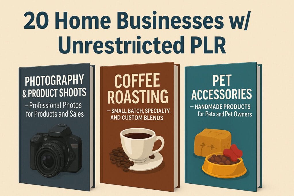 20 Home Businesses with Unrestricted PLR