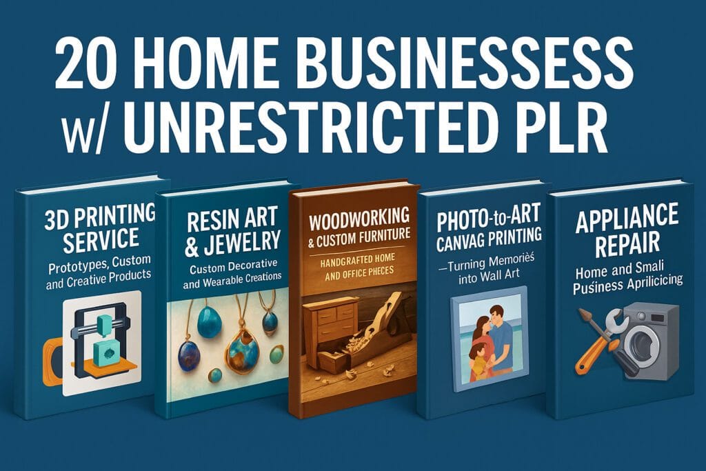 20 Home Businesses with Unrestricted PLR
