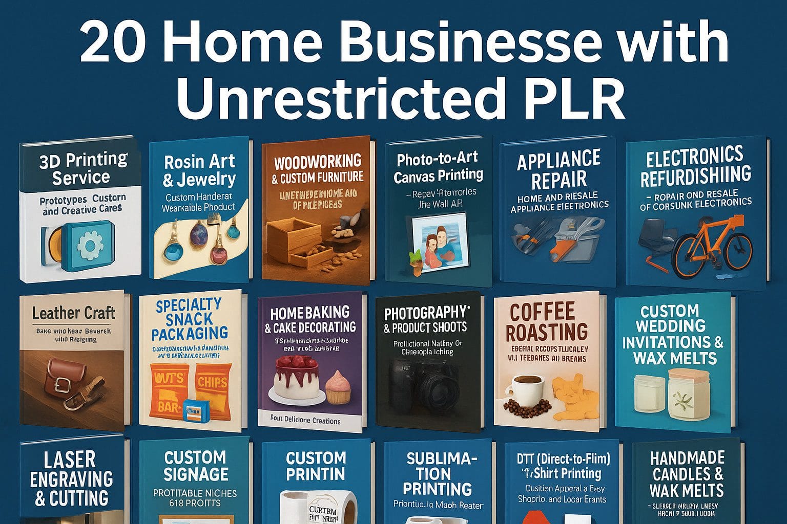 20 Home Businesses with Unrestricted PLR