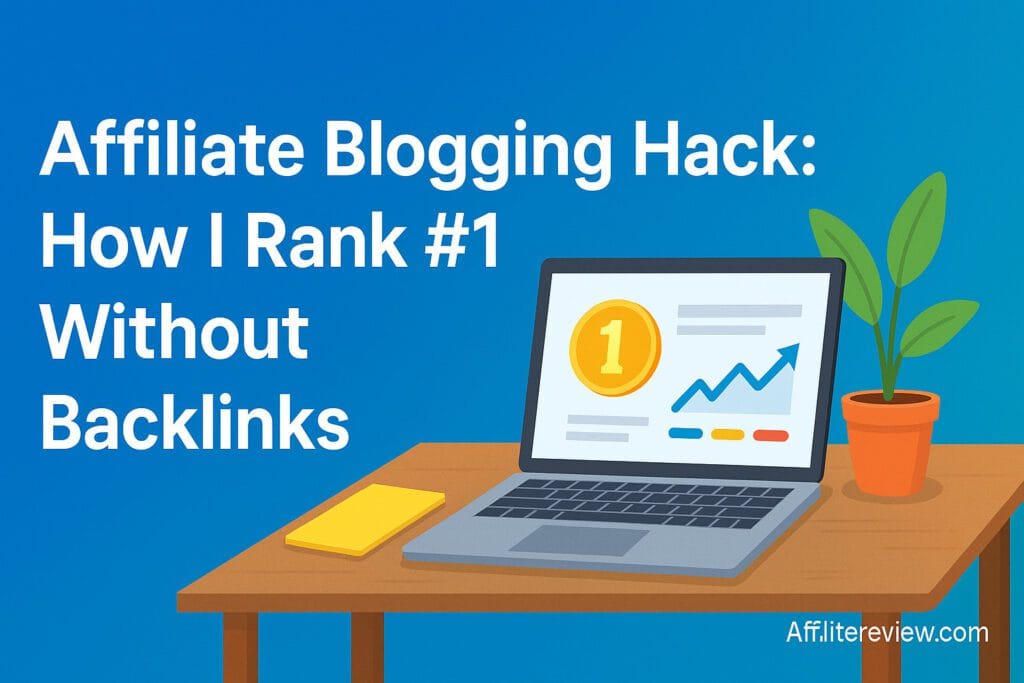 Affiliate Blogging Hack How I Rank #1 With Zero Backlinks 2025
