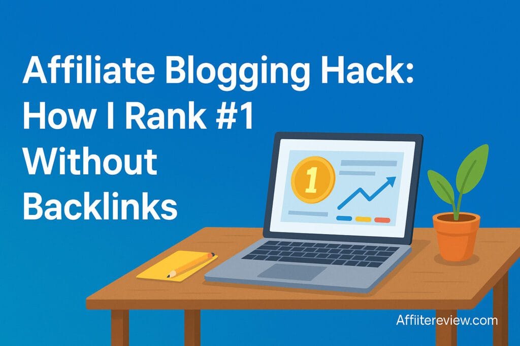 Affiliate Blogging Hack How I Rank #1 With Zero Backlinks 2025